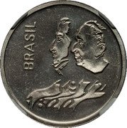 Brazil 1 Cruzeiro (150th Anniversary of Independence. Prova) KM# Pr5 BRASIL 1972 1822 coin obverse Brazil 1 Cruzeiro (150th Anniversary of Independence. Prova) KM# Pr5 BRASIL 1972 1822 coin obverse