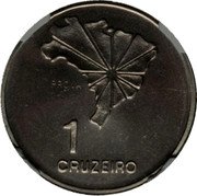 Brazil 1 Cruzeiro (150th Anniversary of Independence. Prova) KM# Pr5 1 CRUZEIRO PROVA coin reverse Brazil 1 Cruzeiro (150th Anniversary of Independence. Prova) KM# Pr5 1 CRUZEIRO PROVA coin reverse