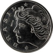 Brazil 1 Cruzeiro (Prova) KM# Pr1 BRASIL PROVA coin obverse Brazil 1 Cruzeiro (Prova) KM# Pr1 BRASIL PROVA coin obverse