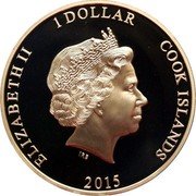 Cook Islands 1 Dollar (Elizabeth II Sainte Mere Eglise Paratroops) ELIZABETH II 1 DOLLAR COOK ISLANDS IRB 2015 coin obverse Cook Islands 1 Dollar (Elizabeth II Sainte Mere Eglise Paratroops) ELIZABETH II 1 DOLLAR COOK ISLANDS IRB 2015 coin obverse