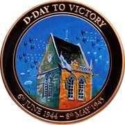 Cook Islands 1 Dollar (Elizabeth II Sainte Mere Eglise Paratroops) D-DAY TO VICTORY 6TH JUNE 1944-8TH MAY 1945 coin reverse Cook Islands 1 Dollar (Elizabeth II Sainte Mere Eglise Paratroops) D-DAY TO VICTORY 6TH JUNE 1944-8TH MAY 1945 coin reverse