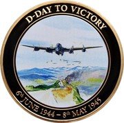 Cook Islands 1 Dollar (Elizabeth II The Berghof) D-DAY TO VICTORY 6TH JUNE 1944-8TH MAY 1945 coin reverse Cook Islands 1 Dollar (Elizabeth II The Berghof) D-DAY TO VICTORY 6TH JUNE 1944-8TH MAY 1945 coin reverse