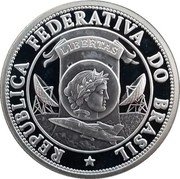 Brazil 1 Ounce (500th Anniversary of the Discovery of Brazil) X# MB1 REPUBLICA FEDERATIVA DO BRASIL LIBERTAS coin obverse Brazil 1 Ounce (500th Anniversary of the Discovery of Brazil) X# MB1 REPUBLICA FEDERATIVA DO BRASIL LIBERTAS coin obverse