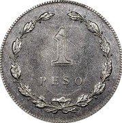 Argentina 1 Peso Pattern. Freedom 1943  1 PESO coin reverse Argentina 1 Peso Pattern. Freedom 1943  1 PESO coin reverse