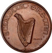 Ireland 1 Pingin (Pattern) KM# Pr3 SAORSTÁT ÉIREANN PROVA 1927 coin obverse