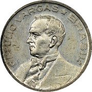 Brazil 10 Centavos (Getulio Dornelles Vargas Pattern) KM# Pn327 GETULIO VARGAS BRAZIL coin obverse