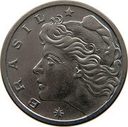 Brazil 10 Centavos (Oil Refinery. Prova) KM# Pr9 BRASIL coin obverse