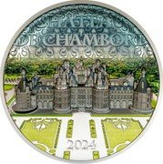 Cook Islands 10 Dollars (Charles III Chateau De Chambord) CHÂTEAU DE CHAMBORD 2024 coin reverse