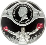 Cook Islands 10 Dollars Charles III Mike Tyson 2023  Proof 10 DOLLARS CHARLES III 2023 DT COOK ISLANDS coin obverse