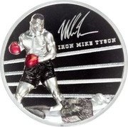 Cook Islands 10 Dollars Charles III Mike Tyson 2023  Proof IRON MIKE TYSON coin reverse