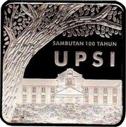 Malaysia 10 Ringgit (100th anniversary of Universiti Pendidikan Sultan Idris) SAMBUTAN 100 TAHUN UPSI coin reverse Malaysia 10 Ringgit (100th anniversary of Universiti Pendidikan Sultan Idris) SAMBUTAN 100 TAHUN UPSI coin reverse