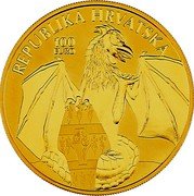 Croatia 100 Euro The Dragon of Trsat 2024  BU REPUBLIKA HRVATSKA 100 EURO coin reverse Croatia 100 Euro The Dragon of Trsat 2024  BU REPUBLIKA HRVATSKA 100 EURO coin reverse