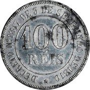Brazil 100 Reis (Reform Coinage Pattern) KM# Pn146 100 RÉIS DECRETO Nº 1817 DE 3 DE SETEMBRO DE 1870 coin reverse Brazil 100 Reis (Reform Coinage Pattern) KM# Pn146 100 RÉIS DECRETO Nº 1817 DE 3 DE SETEMBRO DE 1870 coin reverse