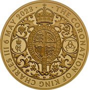 UK 1000 Pounds (Charles III Coronation) THE CORONATION OF KING CHARLES III 6 MAY 2023 HONI SOIT QUI MAL Y PENSE coin reverse UK 1000 Pounds (Charles III Coronation) THE CORONATION OF KING CHARLES III 6 MAY 2023 HONI SOIT QUI MAL Y PENSE coin reverse