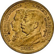 Brazil 1000 Reis (Dom Pedro and President Pessoa Pattern) KM# Pn235 ACCLAM. DA INDEPENDENCIA X. PRESID. DA REPUBLICA D.PEDRO I. EPITACIO PESSOA BRASIL coin obverse Brazil 1000 Reis (Dom Pedro and President Pessoa Pattern) KM# Pn235 ACCLAM. DA INDEPENDENCIA X. PRESID. DA REPUBLICA D.PEDRO I. EPITACIO PESSOA BRASIL coin obverse