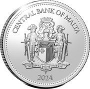 Malta 2,5 Euro (Malta Carnival) KM# 258 CENTRAL BANK OF MALTA FUDUCIA FORTIS 1968 2024 coin obverse Malta 2,5 Euro (Malta Carnival) KM# 258 CENTRAL BANK OF MALTA FUDUCIA FORTIS 1968 2024 coin obverse