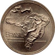Brazil 2 Cruzeiros (Trial Strike) KM# Pn336 BRASIL coin obverse Brazil 2 Cruzeiros (Trial Strike) KM# Pn336 BRASIL coin obverse