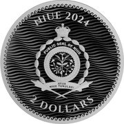 Niue 2 Dollars (Black Sam) NIUE 2024 PUBLIC SEAL OF NIUE ATUA NIUE TUKULAGI 2 DOLLARS coin obverse
