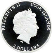 Cook Islands 2 Dollars Elizabeth II Alexander von Humboldt 2008 Proof ELIZABETH II COOK ISLANDS IRB 2 DOLLARS coin obverse Cook Islands 2 Dollars Elizabeth II Alexander von Humboldt 2008 Proof ELIZABETH II COOK ISLANDS IRB 2 DOLLARS coin obverse
