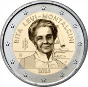 Italy 2 Euro Rita Levi-Montalcini 2024 GUARDIA DI FINANZA R MB RI 1774 2024 coin obverse