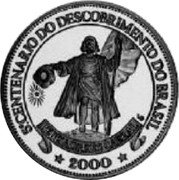Brazil 2 Ounce (500th Anniversary of the Discovery of Brazil. Trial Strike) X# TS3 PEDRO ALVARES CABRAL LB 2000 5°. CENTENARIO DO DESCOBRIMENTO DO BRASIL coin reverse Brazil 2 Ounce (500th Anniversary of the Discovery of Brazil. Trial Strike) X# TS3 PEDRO ALVARES CABRAL LB 2000 5°. CENTENARIO DO DESCOBRIMENTO DO BRASIL coin reverse