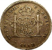 Mexico 2 Reales (Proclamation) CAROLO IV HISP ET IND REGI coin obverse