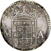 Malaysia 2 Tangas (Filipe III Goa mint. date reverse) M A coin obverse Malaysia 2 Tangas (Filipe III Goa mint. date reverse) M A coin obverse