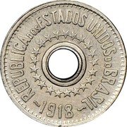 Brazil 20 Reis (Pattern Coin) KM# Pn223 REPÚBLICA DOS ESTADOS UNIDOS DO BRASIL 1918 coin obverse Brazil 20 Reis (Pattern Coin) KM# Pn223 REPÚBLICA DOS ESTADOS UNIDOS DO BRASIL 1918 coin obverse