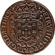 Brazil 20 Reis (Pernambuco) KM# 70 PETRVS II D G PORTVG RD AETHIOP coin obverse Brazil 20 Reis (Pernambuco) KM# 70 PETRVS II D G PORTVG RD AETHIOP coin obverse