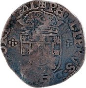 Brazil 200 Reis (Afonso VI Countermarked over Tostao Portugal) PHILIPVS D G ... coin obverse Brazil 200 Reis (Afonso VI Countermarked over Tostao Portugal) PHILIPVS D G ... coin obverse