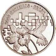 Brazil 2000 Cruzeiros (Conference On Environment and Development. Prova) KM# Pr36 2000 CRUZEIROS BRASIL coin obverse Brazil 2000 Cruzeiros (Conference On Environment and Development. Prova) KM# Pr36 2000 CRUZEIROS BRASIL coin obverse