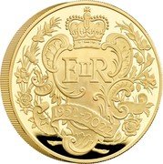 UK 2000 Pounds Elizabeth II Platinum Jubilee. 2022 Proof E II R JB 1952 2022 coin reverse UK 2000 Pounds Elizabeth II Platinum Jubilee. 2022 Proof E II R JB 1952 2022 coin reverse
