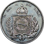 Brazil 2000 Reis (Pattern Coin) KM# Pn114 IN HOC SI GNO VINCES coin obverse