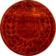 Brazil 2000 Reis (Pedro II Pattern Strike) KM# Pn163 DECRETO DE 1870 2000 REIS coin reverse Brazil 2000 Reis (Pedro II Pattern Strike) KM# Pn163 DECRETO DE 1870 2000 REIS coin reverse