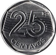 Brazil 25 Centavos Mule Coin ND (1994-1995)  25 CENTAVOS coin reverse Brazil 25 Centavos Mule Coin ND (1994-1995)  25 CENTAVOS coin reverse
