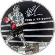 Cook Islands 25 Dollars Charles III Mike Tyson 2023  Proof IRON MIKE TYSON coin reverse Cook Islands 25 Dollars Charles III Mike Tyson 2023  Proof IRON MIKE TYSON coin reverse