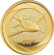 UK 25 Pounds (Bede BD-5J "Acrostar" plane) 007 CD MD coin reverse UK 25 Pounds (Bede BD-5J "Acrostar" plane) 007 CD MD coin reverse