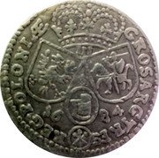 Poland 3 Groschen Johann III Sobieski 1684 C KM# 130 GROS ARG TRES REG POLONIAE 16 84 coin reverse Poland 3 Groschen Johann III Sobieski 1684 C KM# 130 GROS ARG TRES REG POLONIAE 16 84 coin reverse