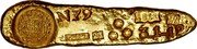 Brazil 3 Ounce Foundry of Sabara. Minas Gerais. Ingot 1812 N79 1812 3 1 12 23 TOQUE coin obverse Brazil 3 Ounce Foundry of Sabara. Minas Gerais. Ingot 1812 N79 1812 3 1 12 23 TOQUE coin obverse