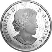 Canada 30 Dollars Bison by Robert Bateman 2024 ELIZABETH II D G REGINA 1952 2022 SB coin obverse Canada 30 Dollars Bison by Robert Bateman 2024 ELIZABETH II D G REGINA 1952 2022 SB coin obverse