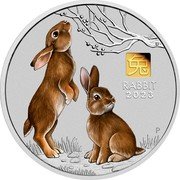 Australia 30 Dollars (Elizabeth II Posthumous.Year of the Rabbit.Gold Privy) 兔 RABBIT 2023 P coin reverse Australia 30 Dollars (Elizabeth II Posthumous.Year of the Rabbit.Gold Privy) 兔 RABBIT 2023 P coin reverse