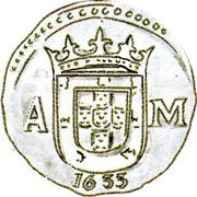 Malaysia 4 Tangas Filipe III Goa mint 1633 A-M AT DM 4 coin reverse Malaysia 4 Tangas Filipe III Goa mint 1633 A-M AT DM 4 coin reverse