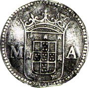 Malaysia 4 Tangas (Filipe III Goa mint. date reverse) M A coin obverse Malaysia 4 Tangas (Filipe III Goa mint. date reverse) M A coin obverse