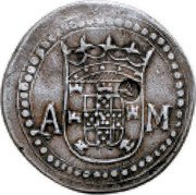 Malaysia 4 Tangas Filipe III Goa mint. Undated ND (1621-1640) A-M A M coin obverse Malaysia 4 Tangas Filipe III Goa mint. Undated ND (1621-1640) A-M A M coin obverse