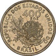 Brazil 400 Reis (Liberty. Pattern) KM# Pn189 REPUBLICA DOS ESTADOS UNIDOS DO 400 RÉIS MCMI BRASIL coin obverse Brazil 400 Reis (Liberty. Pattern) KM# Pn189 REPUBLICA DOS ESTADOS UNIDOS DO 400 RÉIS MCMI BRASIL coin obverse