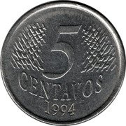 Brazil 5 Centavos (Mule Coin) 5 CENTAVOS 1994 coin reverse