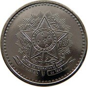 Brazil 5 Cruzados (Coat of Arms. Prova) REPUBLICA FEDERATIVA DO BRASIL 15 DE NOVEMBRO DE 1889 coin obverse