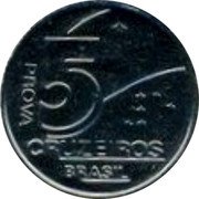 Brazil 5 Cruzeiros (Laborer. Prova) KM# Pr32 5 CRUZEIROS PROVA BRASIL coin obverse