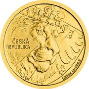 Niue 5 Dollars (Czech Lion. Charles III) ČESKÁ REPUBLIKA 1/25 OZ . AU 999.9 coin reverse