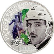 Cook Islands 5 Dollars (Elizabeth II Patrice Bergeron) PATRICE BERGERON .9999 FINE SILVER ONE TROY OUNCE UPPER D E C K ® 4985/5000 coin reverse Cook Islands 5 Dollars (Elizabeth II Patrice Bergeron) PATRICE BERGERON .9999 FINE SILVER ONE TROY OUNCE UPPER D E C K ® 4985/5000 coin reverse
